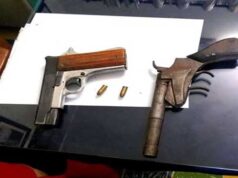 Police arrested 2 youths walking around CM House carrying pistol and Katta police-arrested-2-youths-walking-around-cm-house-with-pistol-and-katta
