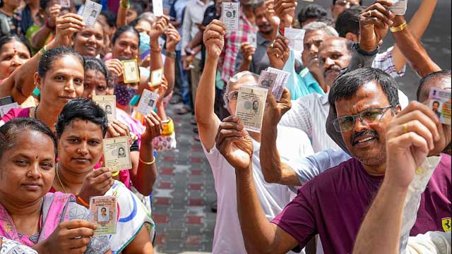 Karnataka sets new record of 73.19 percent Voter turnout during May 10 Assembly election Karnataka sets new record of 73.19 percent Voter turnout during May 10 Assembly election
